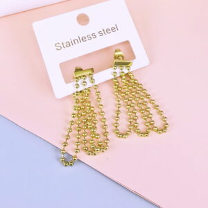 Stainless Steel Cubic Earrings  for Women and Girls Love Heart Good Quality No Change Color BS250301085