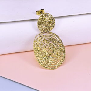 Stainless Steel Cubic Earrings  for Women and Girls C Shape Good Quality No Change Color BS250301093