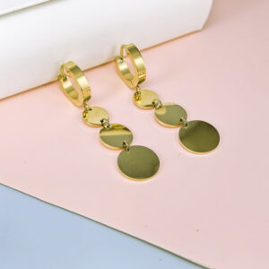 Stainless Steel Cubic Earrings  for Women and Girls Geometric Good Quality No Change Color BS250301108