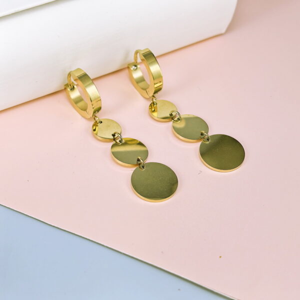 Stainless Steel Cubic Earrings  for Women and Girls Geometric Good Quality No Change Color BS250301108