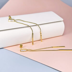 Stainless Steel Cubic Earrings  for Women and Girls Leaf Flowers Good Quality No Change Color BS250301111