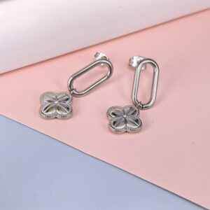 Stainless Steel Cubic Earrings  for Women and Girls Feather Good Quality No Change Color BS250301116