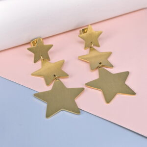 Stainless Steel Cubic Earrings  for Women and Girls Geometric Good Quality No Change Color BS250301118