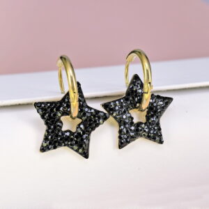 Stainless Steel Cubic Earrings  for Women and Girls Red  Good Quality No Change Color BS250301148
