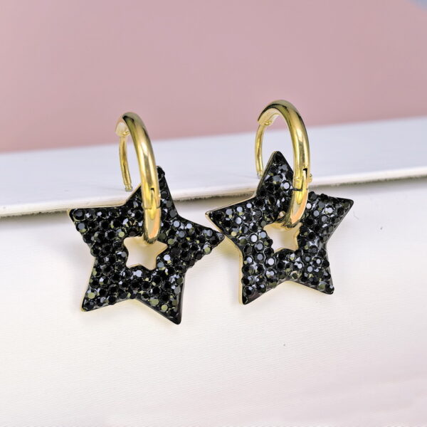 Stainless Steel Cubic Earrings  for Women and Girls Red  Good Quality No Change Color BS250301148