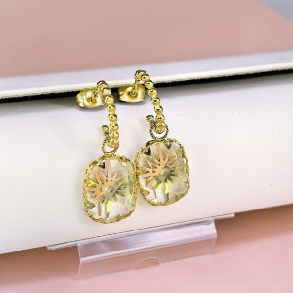 Stainless Steel Cubic Earrings  for Women and Girls Geometric Good Quality No Change Color BS250301155