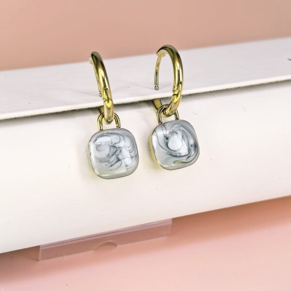 Stainless Steel Cubic Earrings  for Women and Girls Sector Good Quality No Change Color BS250301158