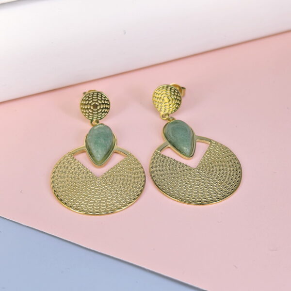 Stainless Steel Cubic Earrings  for Women and Girls Square Good Quality No Change Color BS250301159