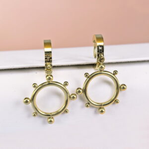 Stainless Steel Cubic Earrings  for Women and Girls Lv Shape Good Quality No Change Color BS250301163