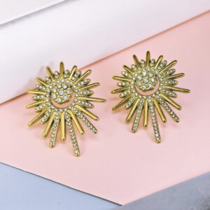 Stainless Steel Cubic Earrings  for Women and Girls Love Heart Good Quality No Change Color BS250301178