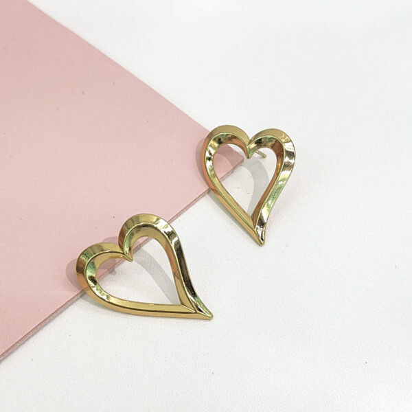 Stainless Steel Earrings Geometric Hollow Heart Love Good Quality No Change Color For Women Girls BS24110012