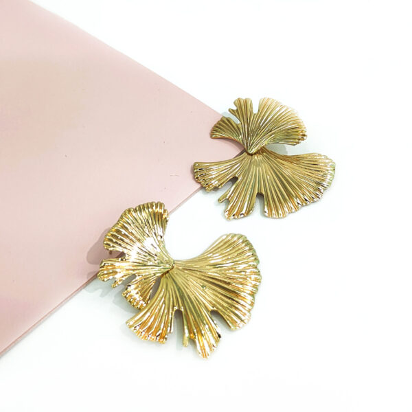 Stainless Steel Earrings Ginkgo Leaf Good Quality No Change Color For Women Girls BS24110018