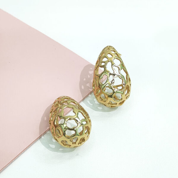 Stainless Steel Earrings Leopard Print Cutout Drops Good Quality No Change Color For Women Girls BS24110024