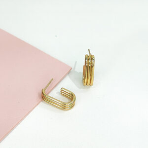 Stainless Steel Earrings geometric multilayer Mosquito Tray Good Quality No Change Color For Women Girls BS24110034