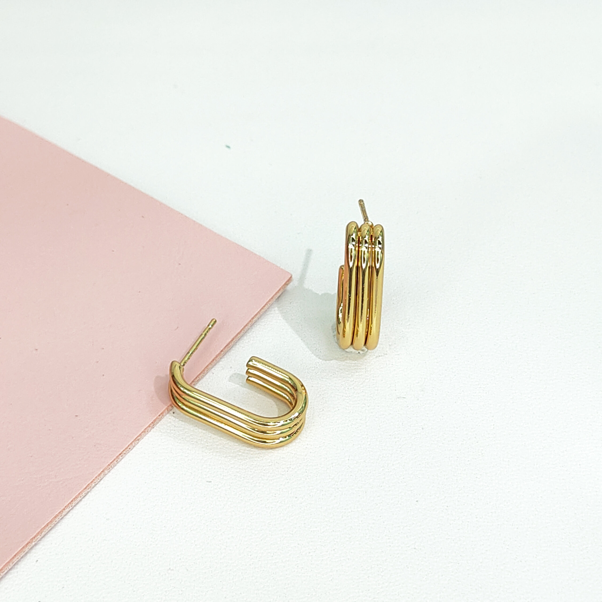 Stainless Steel Earrings geometric multilayer Mosquito Tray Good Quality No Change Color For Women Girls BS24110034