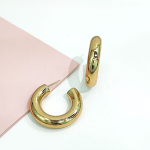 Stainless Steel Earrings C-shaped Mirror Good Quality No Change Color For Women Girls BS24110041