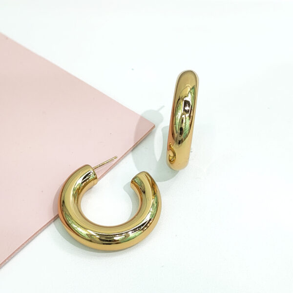 Stainless Steel Earrings C-shaped Mirror Good Quality No Change Color For Women Girls BS24110041