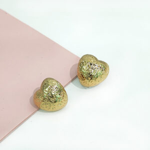 Stainless Steel Earrings Ruffled Pumpkin Love Hearts Good Quality No Change Color For Women Girls BS24110053
