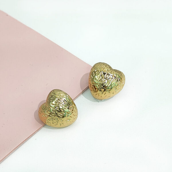 Stainless Steel Earrings Ruffled Pumpkin Love Hearts Good Quality No Change Color For Women Girls BS24110053