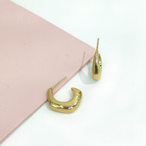 Stainless Steel Earrings Geometric Irregular C-Shape Good Quality No Change Color For Women Girls BS24110058