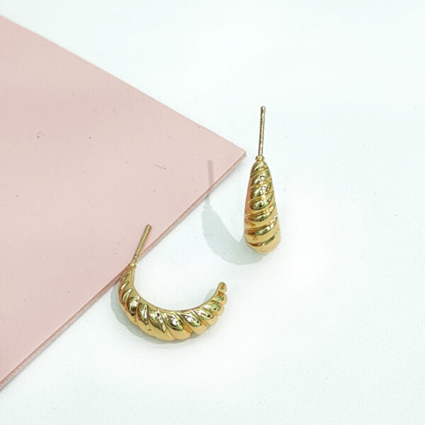 Stainless Steel Earrings Irregular Thread BumpGood Quality No Change Color For Women Girls BS24110060