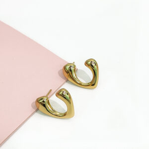 Stainless Steel Earrings Creative Lava Folds Good Quality No Change Color For Women Girls BS24110069