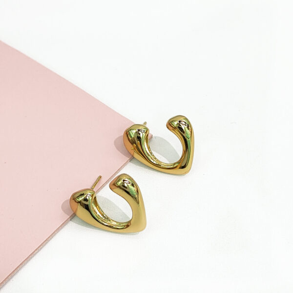 Stainless Steel Earrings Creative Lava Folds Good Quality No Change Color For Women Girls BS24110069