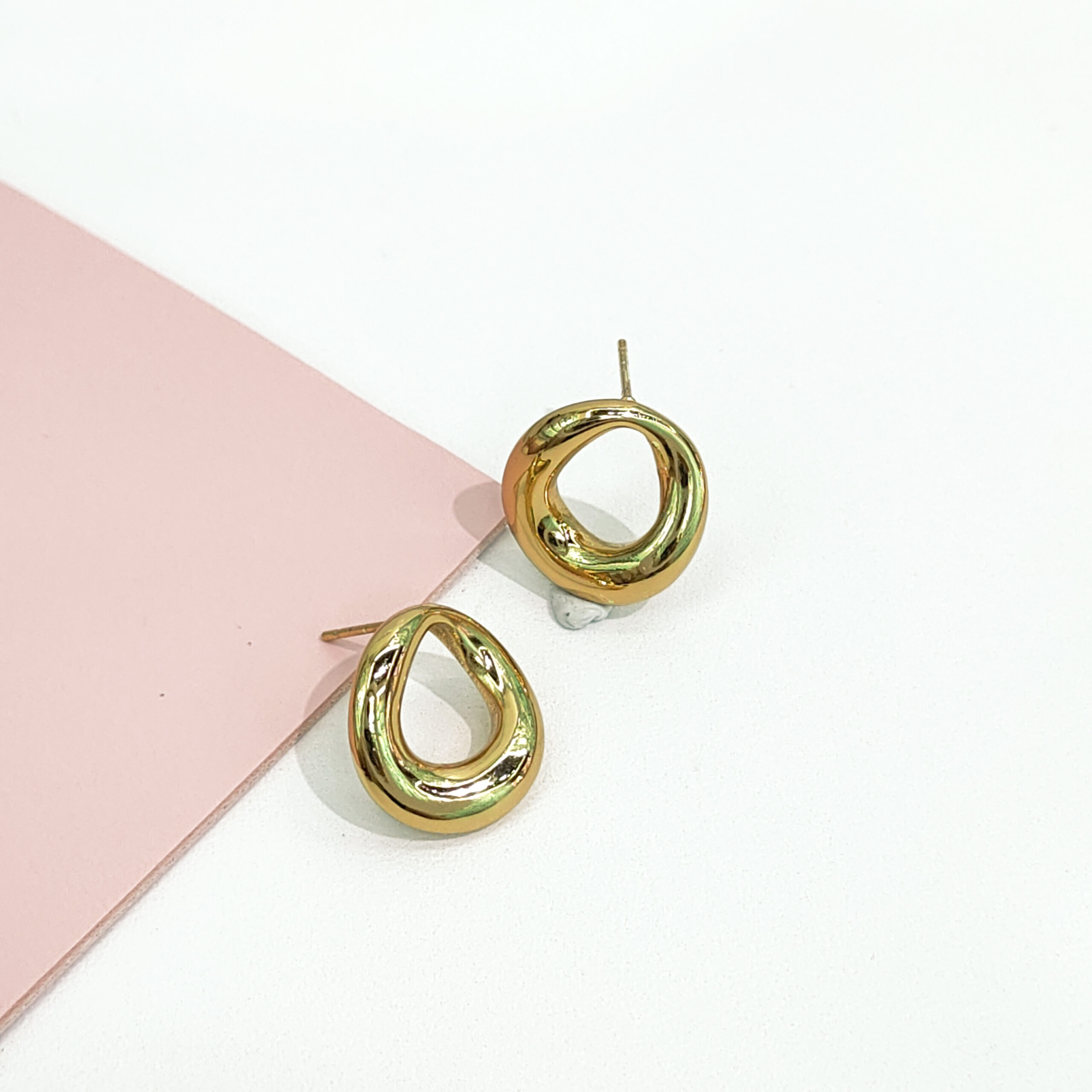 Stainless Steel Earrings Geometric Skeleton Oval Good Quality No Change Color For Women Girls BS24110070