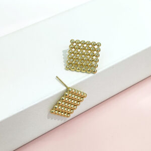 Stainless Steel Earrings Beaded Cabochon Square Tree Good Quality No Change Color For Women Girls BS24110098
