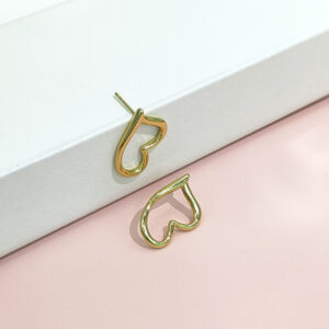 Stainless Steel Earrings Irregular Love Heart Good Quality No Change Color For Women Girls BS24110100