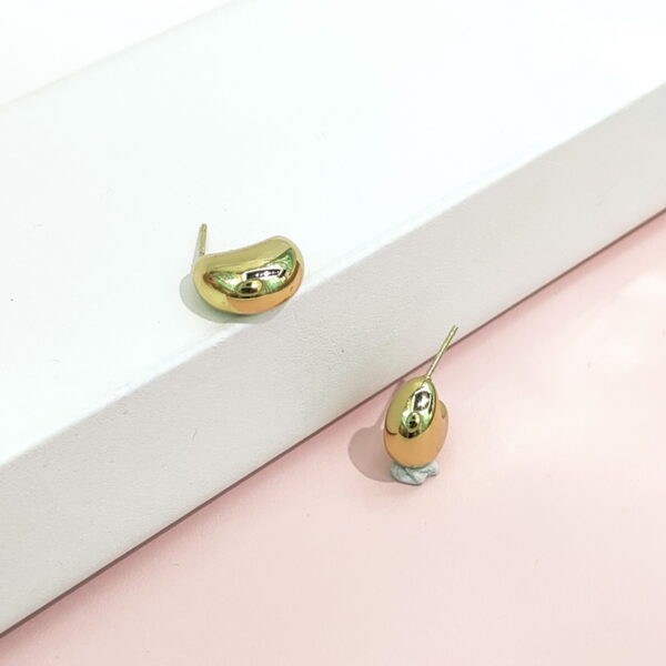 Stainless Steel Earrings Glossy Moon Half Circle Good Quality No Change Color For Women Girls BS24110105