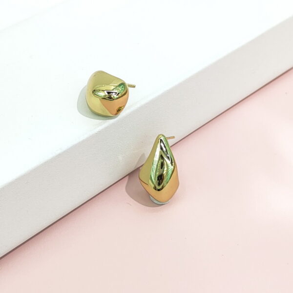 Stainless Steel Earrings Geometric Glossy Good Quality No Change Color For Women Girls BS24110108