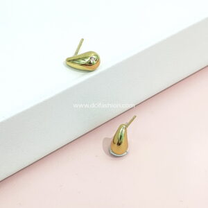 Stainless Steel Earrings Fat Melon Shape Glossy Good Quality No Change Color For Women Girls BS24110112