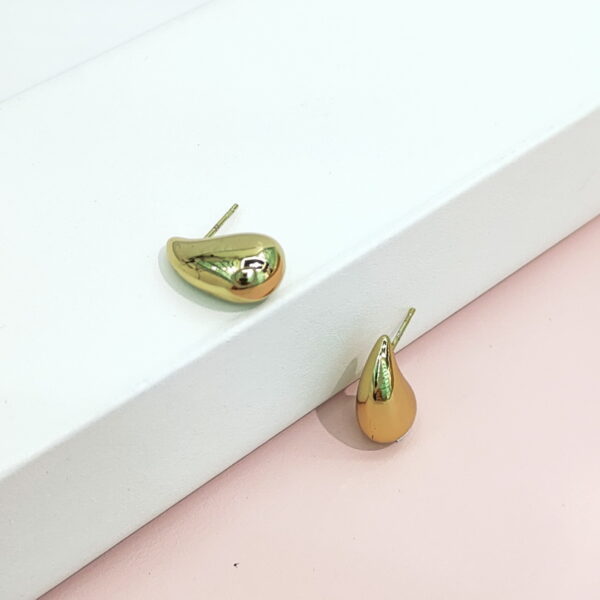 Stainless Steel Earrings Glossy Teardrop Good Quality No Change Color For Women Girls BS24110119