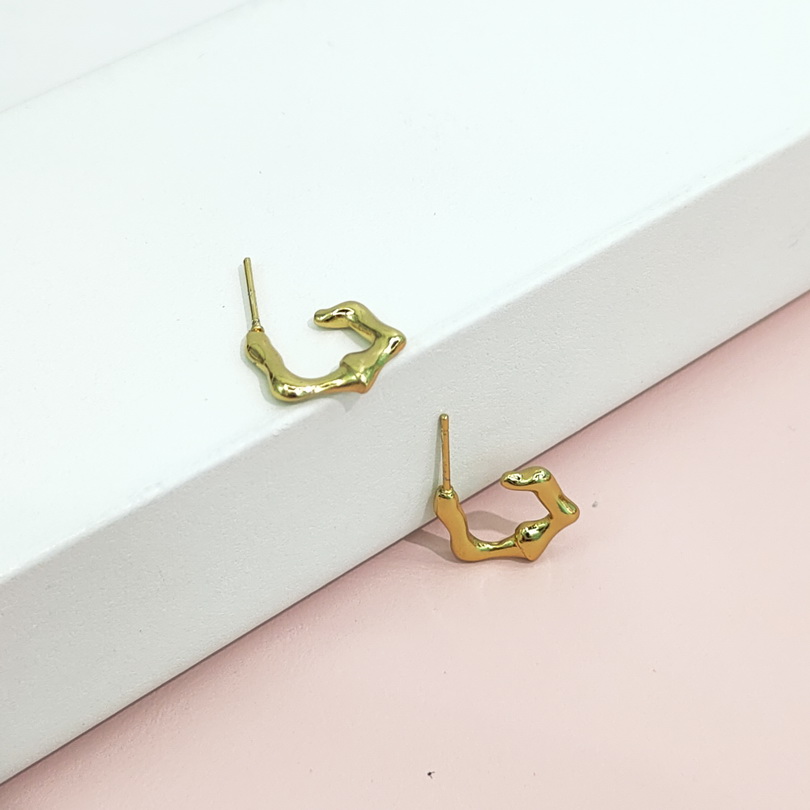 Stainless Steel Earrings Geometric C Shape Good Quality No Change Color For Women Girls BS24110120