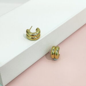 Stainless Steel Earrings Double Line Good Quality No Change Color For Women Girls BS24110128