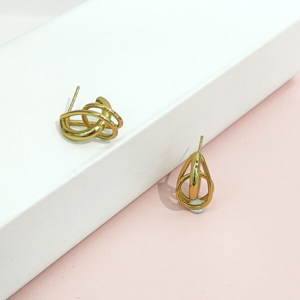 Stainless Steel Earrings Intertwined Openwork Good Quality No Change Color For Women Girls BS24110135