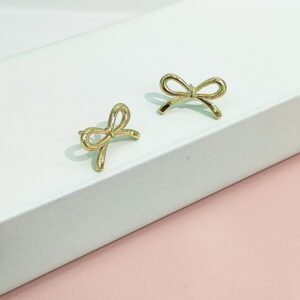 Stainless Steel Earrings Classic Bowtie Good Quality No Change Color For Women Girls BS24110136
