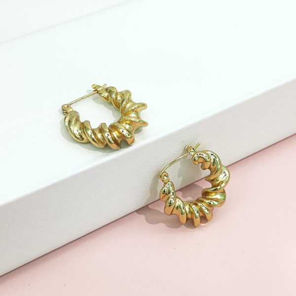 Stainless Steel Earrings Irregular Twister Good Quality No Change Color For Women Girls BS24110138