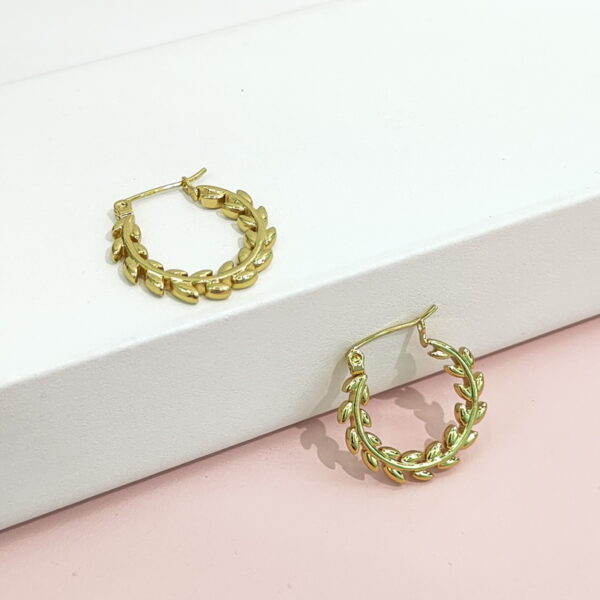 Stainless Steel Earrings U-Shaped Wheat Good Quality No Change Color For Women Girls BS24110143