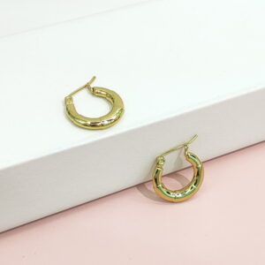 Stainless Steel Earrings C Shape Textured Good Quality No Change Color For Women Girls BS24110145