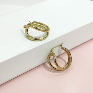 Stainless Steel Earrings Double Line Good Quality No Change Color For Women Girls BS24110150