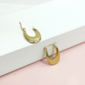 Stainless Steel Earrings Glossy C Shape Good Quality No Change Color For Women Girls BS24110151