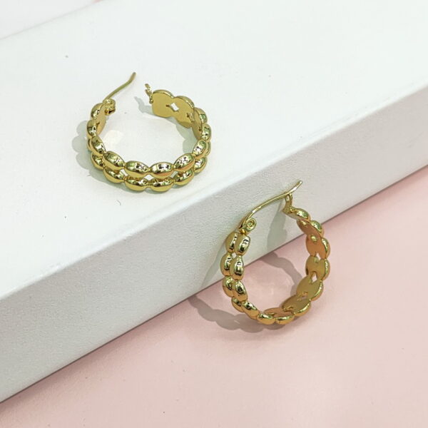 Stainless Steel Earrings Twisted Thrededed Good Quality No Change Color For Women Girls BS24110154