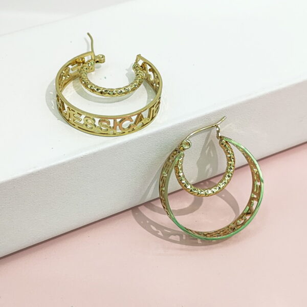 Stainless Steel Earrings Hollowed Jessica Good Quality No Change Color For Women Girls BS24110158