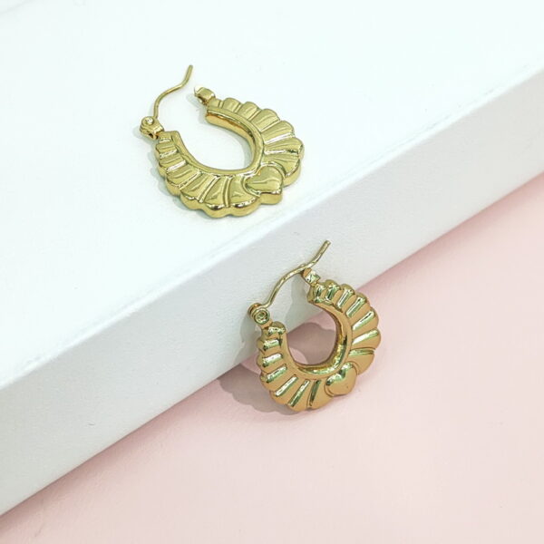 Stainless Steel Earrings Patterned Hydraulic Good Quality No Change Color For Women Girls BS24110168