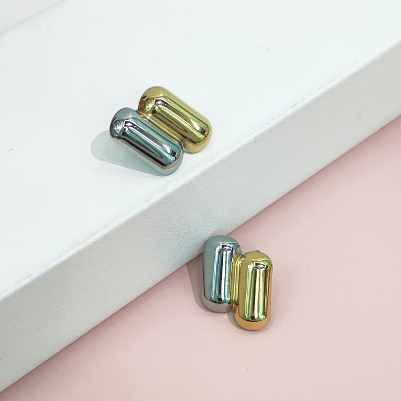 Stainless Steel Earrings Duplicate Capsules Good Quality No Change Color For Women Girls BS24110183