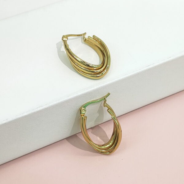 Stainless Steel Earrings Triple Wrapped Good Quality No Change Color For Women Girls BS24110190
