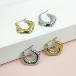 Stainless Steel Earrings Glossy U Shaped Good Quality No Change Color For Women Girls BS24110194