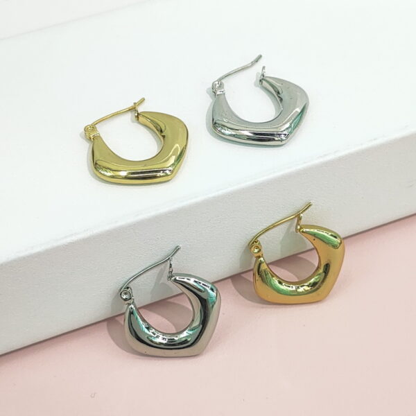 Stainless Steel Earrings Glossy U Shaped Good Quality No Change Color For Women Girls BS24110194